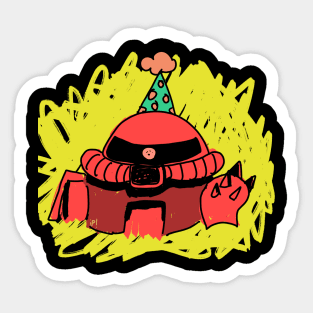 Zaku Party Sticker